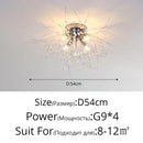 Axyaa Nordic Crystal Ball Ceiling Chandelier 3-Color Living Bedroom Lamp