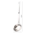 Axyaa Stainless Steel Soup Spoon Colander Strainer Skimmer for Home Cooking
