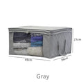 Axyaa Large Fabric Storage Box with Zipper Cover and Window for Bedroom Shelf