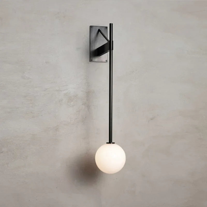 Axyaa Nordic Iron Wall Lamp Geometric Design for Living Room Bedroom