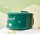 Axyaa Double-layer Cute Duck Ramen Bowl With Lid Stainless Steel Tableware