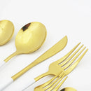 Axyaa Mint Green Stainless Steel Cutlery Set - 16pcs for Kitchen Tableware