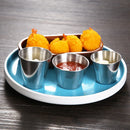 Axyaa Stainless Steel Sauce Cups Set, Condiment Dipping Bowls for Home Kitchen