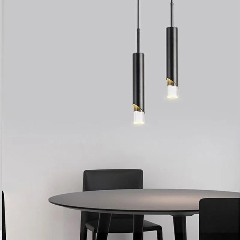 Axyaa Nordic Minimalist LED Pendant Lamps Acrylic Chandelier for Home and Office Lighting
