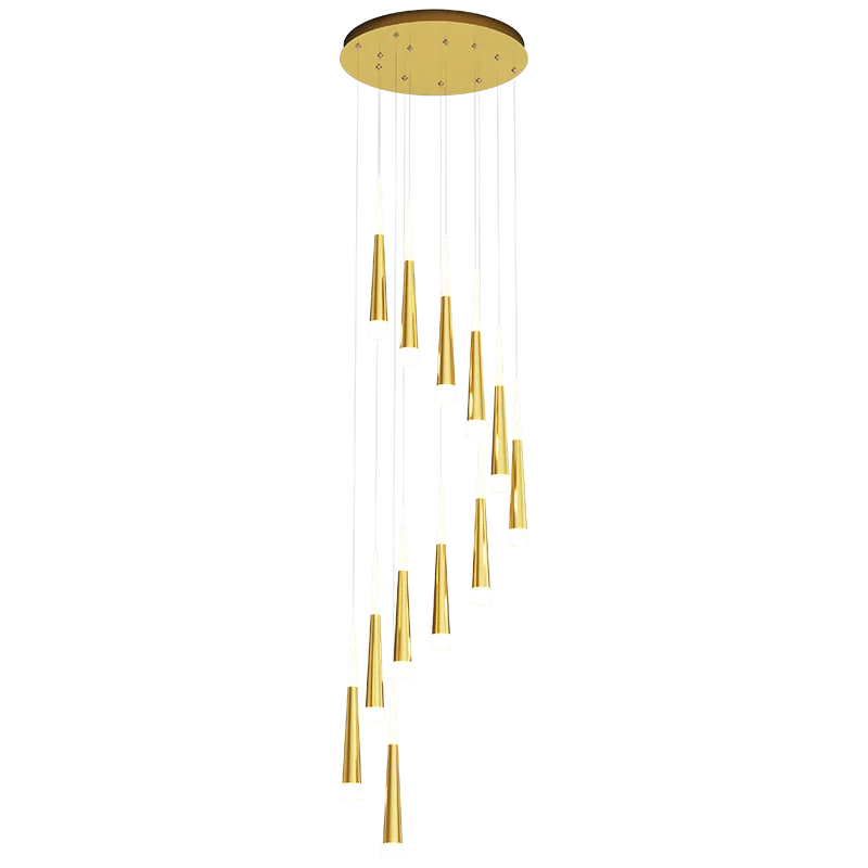 Modern Simple Pendant Chandelier for Stairwell by Axyaa Home Decor