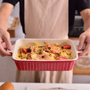 Axyaa 4-Piece Ceramic Handle Baking Dish Set for Oven, Ideal for Lasagne/Pie/Casserole/Tapas