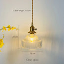 Axyaa Glass Pendant Light: Modern Amber Gray Brass LED Hanging Lamp for Bedroom, Kitchen