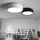 Axyaa Nordic Makaron Round Ceiling Light for Bedroom Living Room Bathroom