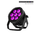 Axyaa Waterproof LED Par7x18W 6in1 RGBWA+UV Outdoor Stage Light IP65 DMX DJ Effect