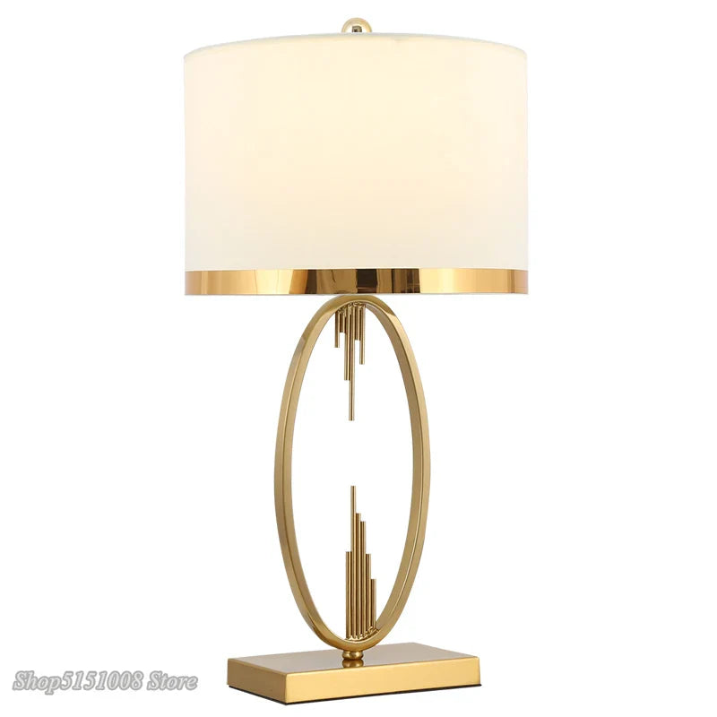 Axyaa Metal Pipe Table Lamp: Modern Nordic Living Room Decor Lighting