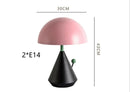 Axyaa Modern Pink Metal Table Lamp - Unique Reading Light for Young Homeowners