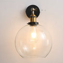 Axya Vintage Metal Glass Wall Lights - Retro Industrial Luminaire