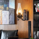 Axyaa Industrial Glass Wall Light for Restaurant Corridor Bedroom Living Room