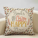 Axyaa Life Beautiful Words Linen Cushion Cover 45x45cm Luxe Bedroom Decor