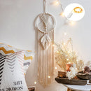 Boho Moon Dream Catcher Wall Hanging by Axyaa