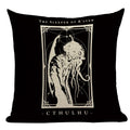 Axyaa Mexico Skull Decor Pillow Cover - Black Tarot Horror Ghost Home Decor