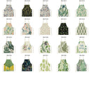 Tropical Jungle Print Kitchen Apron, Axyaa Plant Leaves Chef Bib for Kids Men Women