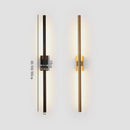 Axya Black Brass LED Wall Sconce Mirror Light for Modern Living Room Bedroom
