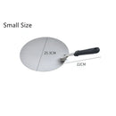 Axyaa Stainless Steel Foldable Pizza Plate with Non-Stick Spatula Handle