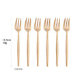 Stainless Steel Small Fork Set for Desserts and Fruits by Axyaa