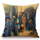 Axyaa Islamic Painting Arab Woman Cushion Cover