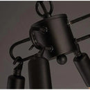 Axyaa Vintage Ring Chandelier, Loft Style, 6/8 Lights, American Edison, Wrought Iron, Rustic Loft Retro