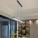 Axya Smart Black Minimalist Chandelier with Remote Control for Dining and Kitchen Tables