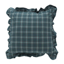 Axyaa Fringed Coffee Black Yellow Green Cotton Cushion Cover 45x45cm Home Decor