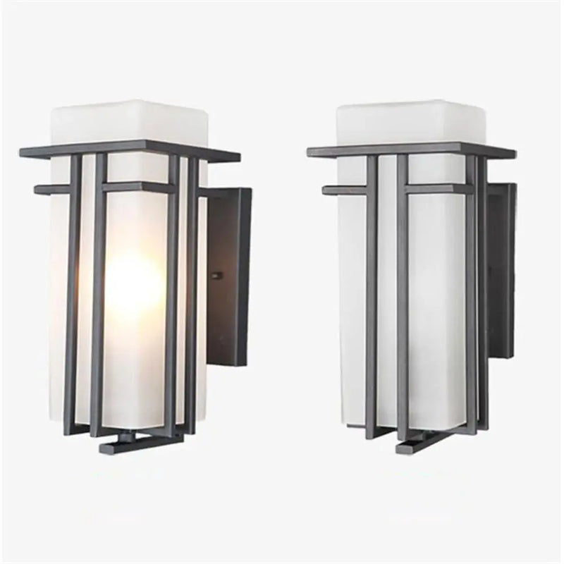 Axyaa Outdoor Wall Lantern Security Light for Entryways, Yards, and Front Porch