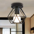 Axyaa Industrial Vintage Cage Pendant Light Chandelier