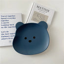 Axyaa Kawaii Bear Ceramics Bowl Plate Set - Cute & Korean-Inspired Tableware
