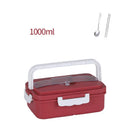 Axyaa Portable Lunch Bento Box with Spoon & Chopsticks - Leakproof Wheat Straw Container