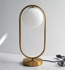 Axyaa Gold Glass Ball Table Lamp - Nordic Design LED Desk Light