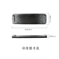 Axyaa Sushi Plate Set: Long Rectangular Ceramic Tableware Plate for Creative Japanese Cuisine