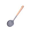 Axyaa Silicone Kitchen Utensils Set with Wooden Handles