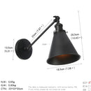 Axyaa Vintage Industrial Wall Light Sconce LED Bedroom Stair Loft Up Down