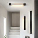 Axyaa Nordic Aluminum Long Wall Lamp: Modern LED Indoor Rotating Light