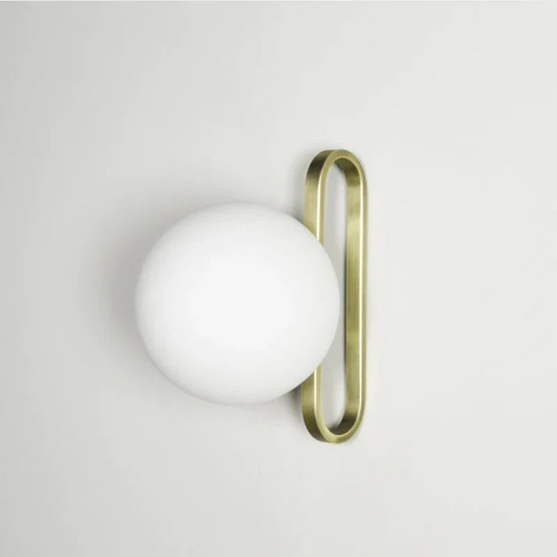 Axyaa LED Wall Light Fixture Glass Metal Modern Home Decor Sconces Hallway