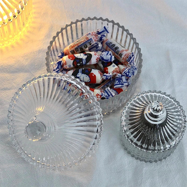 Axya Glass Storage Jar Set for Kitchen and Home Decor Acessories