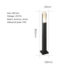 Axyaa 10W LED Garden Light Lawn Lamp Waterproof Aluminum Pillar Bollard Outdoor Courtyard