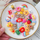 Axyaa Mini Cartoon Animal Resin Figurines for DIY Crafts & Accessories
