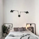 Axyaa Vintage Swimming Arm Wall Lamp Rustic Retro Adjustable Reading Light Applique Luminaire