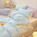 Axyaa Kawaii Pink Bedding Set Bedspreads Twin Full Queen Size Duvet Cover & Sheet