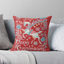 Linen Animal Pillow Cover for Sofa - Axyaa Home Decor