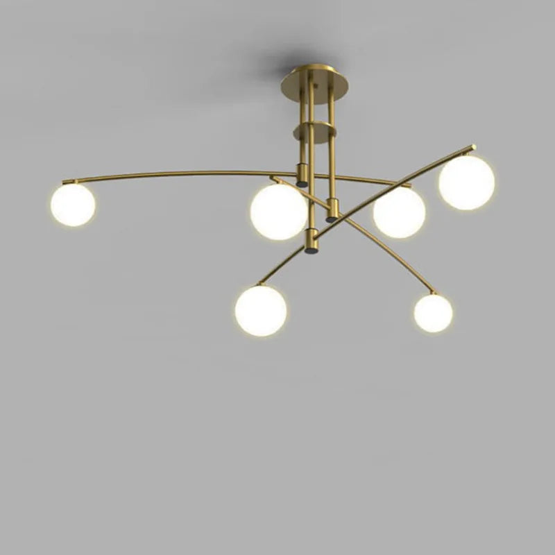 Axyaa Nordic Magic Bean Chandelier, Modern Simple Creative Lighting for Living Room