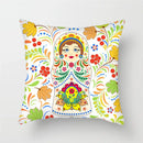 Axyaa Cartoon Doll Pattern Polyester Cushion Cover for Home Decor