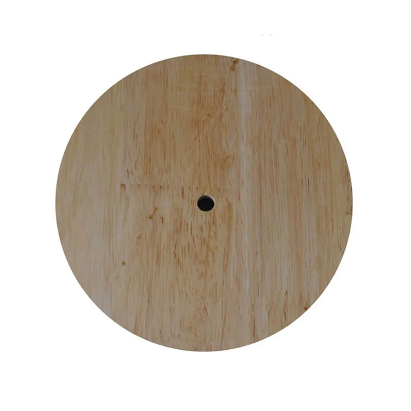 Axyaa Wooden Base Table Lamp Holder with On/Off Switch