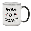 Axyaa Color Changing Friends Coffee Mug 11oz - Heat-sensitive Reactive Ceramic Tea Cup