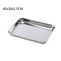 Axyaa Stainless Steel Food Storage Tray for Steamed Sausage, Fruit, Pastries, and More