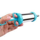 Axyaa Stainless Steel Cookie Gun Set with Icing Nozzles - Baking Tools